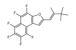 4,5,6,7,8,9-hexafluoro-2-(2,3,3-trimethylbut-1-enyl)naphtho[2,1-b]furan Structure