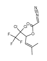 4-diazoacetoxy-5,5-dichloro-6,6,6-trifluoro-2-methyl-2-hexene结构式