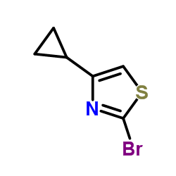 2-溴-4-环丙基噻唑结构式