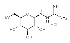 N1-b-D-葡糖基氨基-胍盐酸盐结构式