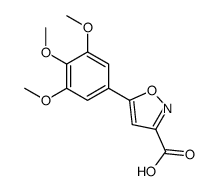 5-(3,4,5-trimethoxyphenyl)-1,2-oxazole-3-carboxylic acid结构式