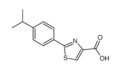 2-(4-propan-2-ylphenyl)-1,3-thiazole-4-carboxylic acid Structure