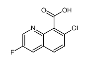 7-chloro-3-fluoroquinoline-8-carboxylic acid Structure