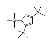 (2,4-ditert-butylcyclopenta-2,4-dien-1-yl)-trimethylsilane Structure