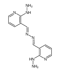 2-hydrazinopyridine-3-aldehyde azine结构式