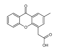 2-(2-methyl-9-oxoxanthen-4-yl)acetic acid Structure