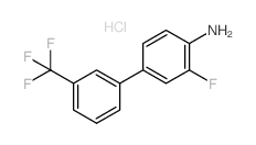 3-Fluoro-3'-(trifluoromethyl)[1,1'-biphenyl]-4-ylamine hydrochloride结构式