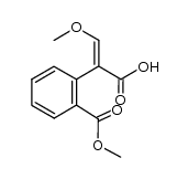 (E)-3-methoxy-2-(2'-methoxycarbonylphenyl)-propenoic acid结构式