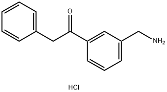 1-(3-Aminomethyl-phenyl)-2-phenyl-ethanone hydrochloride Structure