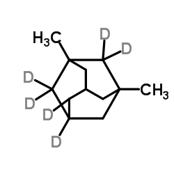 1,3-Dimethyl(2,2,4,4,5,6-2H6)adamantane Structure