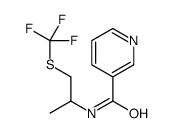 N-{1-[(Trifluoromethyl)sulfanyl]-2-propanyl}nicotinamide Structure