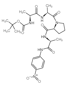 Boc-Ala-Ala-Pro-Ala-pNA Structure