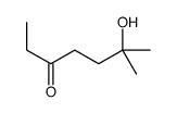 6-hydroxy-6-methyl-3-heptanone structure