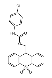 (10,10-dioxido-9H-thioxanthen-9-yl)methyl (4-chlorophenyl)carbamate Structure