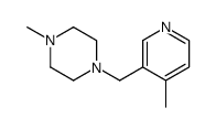 1-METHYL-4-((4-METHYLPYRIDIN-3-YL)METHYL)PIPERAZINE Structure