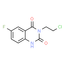 3-(2-Chloroethyl)-6-fluoroquinazoline-2,4(1H,3H)-dione结构式