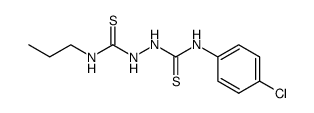 1-propyl-6-(4'-chlorophenyl)-2,5-dithiobiurea Structure