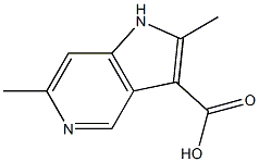 2,6-DiMethyl-5-azaindole-3-carboxylic acid Structure