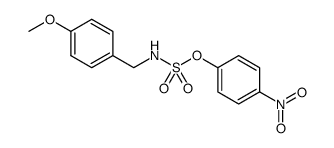 4-nitrophenyl 4'-methoxybenzylsulfamate结构式