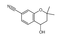 7-cyano-3,4-dihydro-2,2-dimethyl-2H-1-benzopyran-4-ol Structure