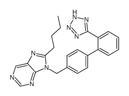 8-butyl-9-[[4-[2-(2H-tetrazol-5-yl)phenyl]phenyl]methyl]purine Structure