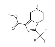 methyl 3-(trifluoromethyl)-5,6,7,8-tetrahydroimidazo[1,5-a]pyrazine-1-carboxylate结构式