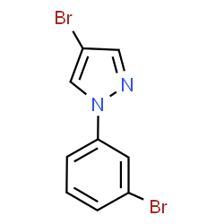 4-Bromo-1-(3-bromophenyl)-1H-pyrazole structure