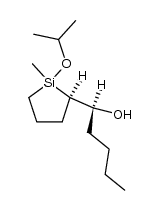 erythro-2-(1-hydroxypentyl)-1-isopropoxy-1-methylsilacyclopentane Structure