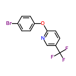 2-(4-溴苯氧基)-5-(三氟甲基)吡啶结构式