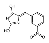 5-[(3-nitrophenyl)methylidene]imidazolidine-2,4-dione结构式