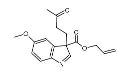 (±)-allyl 5-methoxy-3-(3-oxobutyl)-3H-indole-3-carboxylate Structure