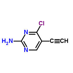 4-chloro-5-ethynylpyrimidin-2-amine Structure