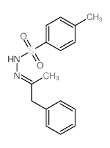 Benzenesulfonic acid,4-methyl-, 2-(1-methyl-2-phenylethylidene)hydrazide结构式