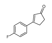 3-(4-fluorophenyl)cyclopent-2-en-1-one结构式