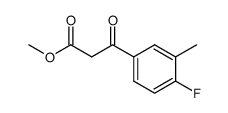 methyl 4-fluoro-3-methylbenzoyl acetate结构式