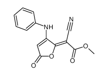 (Z)-β-Anilino-γ-cyanocarbomethoxymethylidene-Δα,β-butenolide Structure