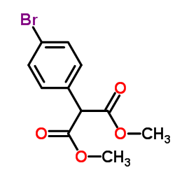 2-(4-溴苯基)-丙二酸-1,3-二乙酯结构式