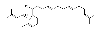 2,6,10,15,19,23-Hexamethyl-2,6,14,18,22-tetracosapentaene-10,11-diol结构式