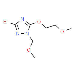 3-Bromo-5-(2-methoxyethoxy)-1-(methoxymethyl)-1H-1,2,4-triazole Structure