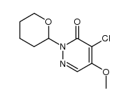 4-chloro-5-methoxy-2-(tetrahydro-2H-pyran-2-yl)-3(2H)-pyridazinone Structure