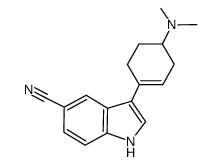 3-(4-(dimethylamino)cyclohex-1-enyl)-1H-indole-5-carbonitrile structure