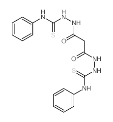 Propanedioic acid,1,3-bis[2-[(phenylamino)thioxomethyl]hydrazide] Structure