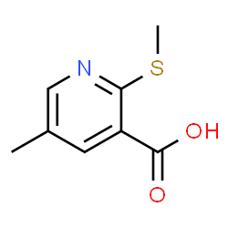 2-(Methylthio)-5-methylpyridine-3-carboxylic acid structure