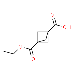 3-(Ethoxycarbonyl)bicyclo[1.1.1]pentane-1-carboxylic acid structure