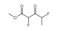 Pentanoic acid,2,4-difluoro-3-oxo-,methyl ester Structure