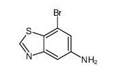 7-溴苯并[d]噻唑-5-胺结构式