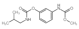 Carbanilic acid, m-hydroxy-, methyl ester, isobutylcarbamate (ester) Structure