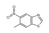 Benzothiazole, 6-methyl-5-nitro- (9CI) structure