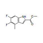 Methyl 5,6-Difluoro-4-methylindole-2-carboxylate Structure