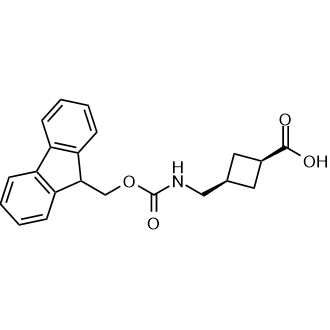 cis-(1s,3s)-3-(((((9H-Fluoren-9-yl)methoxy)carbonyl)amino)methyl)cyclobutane-1-carboxylic acid picture